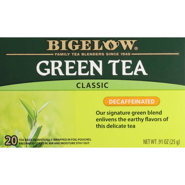 Bigelow Decaffeinated Green Tea · Té · 20 pzas