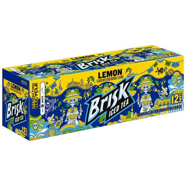 Lipton Brisk Lemon · Té · 12 latas de 355 ml