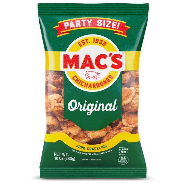 Mac's Chicharrones Original Pork Cracklins · Frituras · 283 g · bolsa