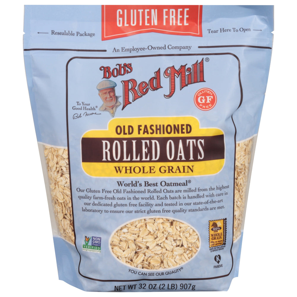 Bob's Red Mill Non-GMO Old Fashioned Rolled Oats Gluten Free · Cereal · 907 g · bolsa