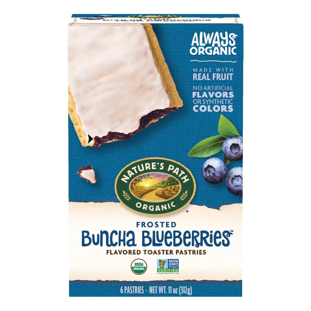 Nature's Path Organic Blueberry Frosted · Pastelitos · 312 g · caja