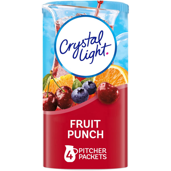 Crystal Light Fruit Punch · Polvo para agua · 4 pzas