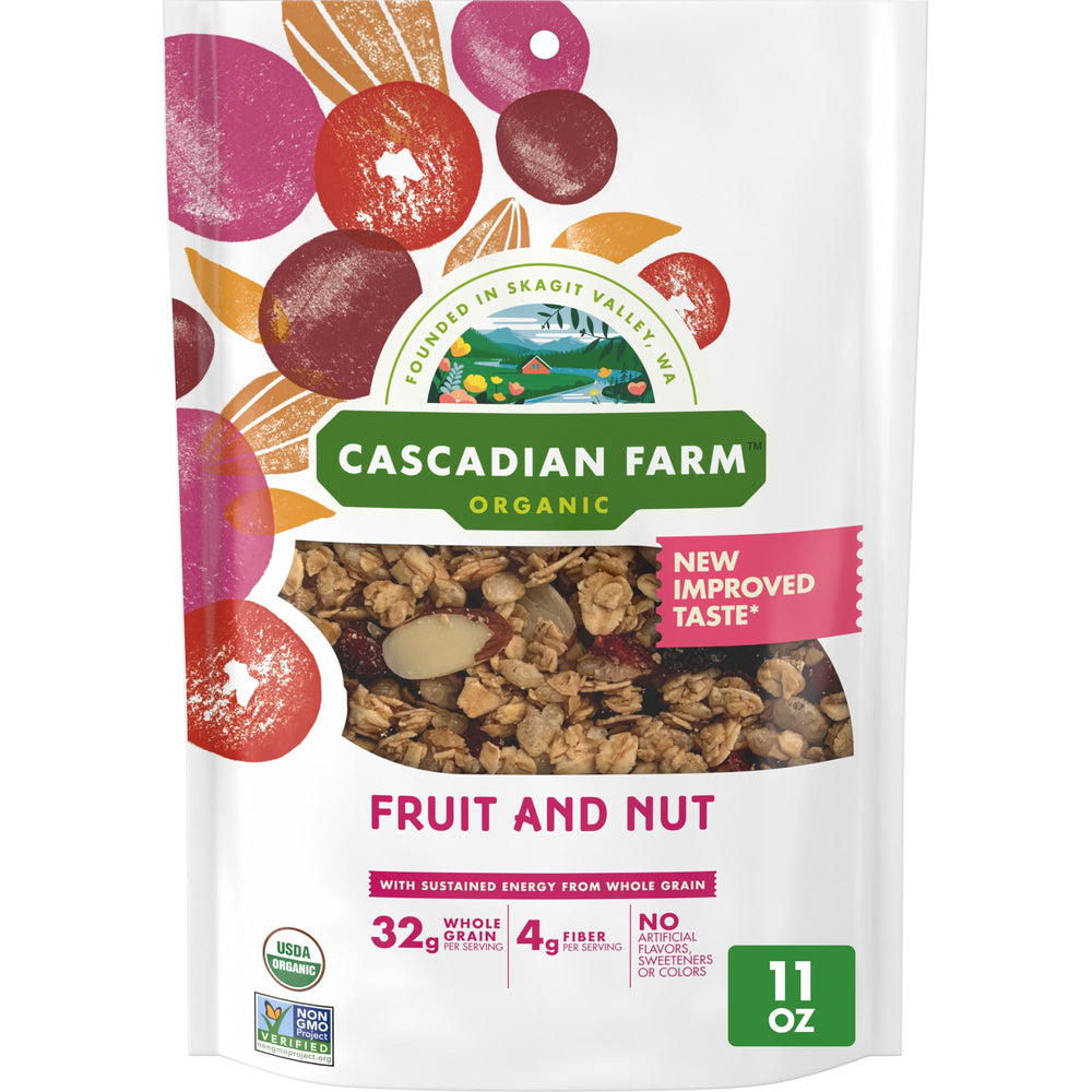 Cascadian Farm Organic Fruit and Nut · Granola · 312 g · sobre