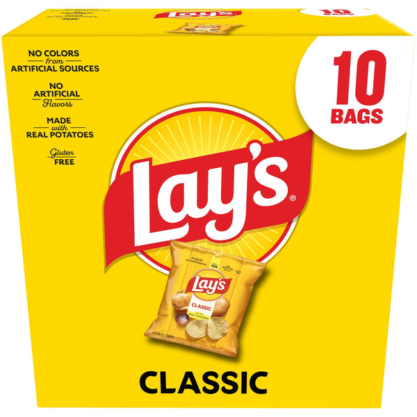 Lay's Classic Potato · Papas · 10 pzas de 28 g