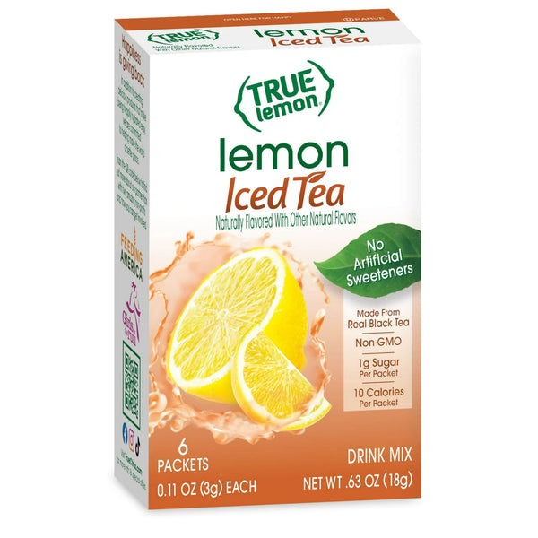 True Lemon Iced Tea · Polvo para agua · 6 sobres de 3 g