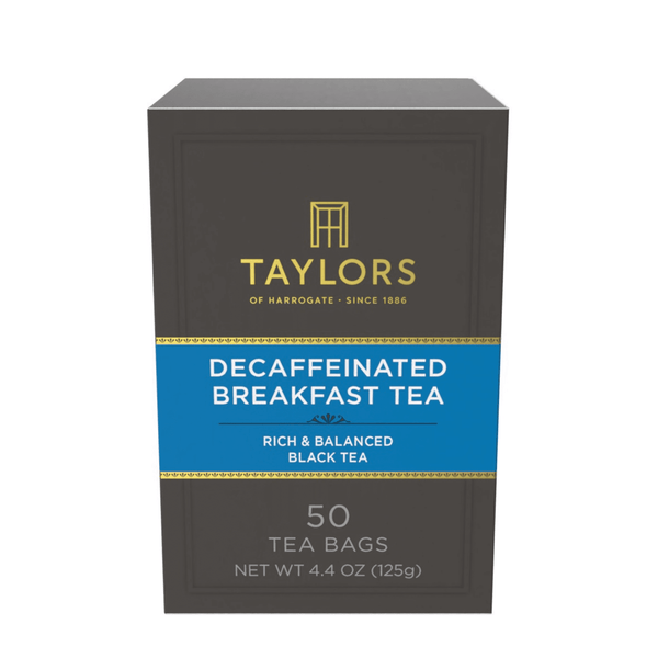 Taylors of Harrogate Decaffeinated Breakfast Black Tea · Té · 50 pzas
