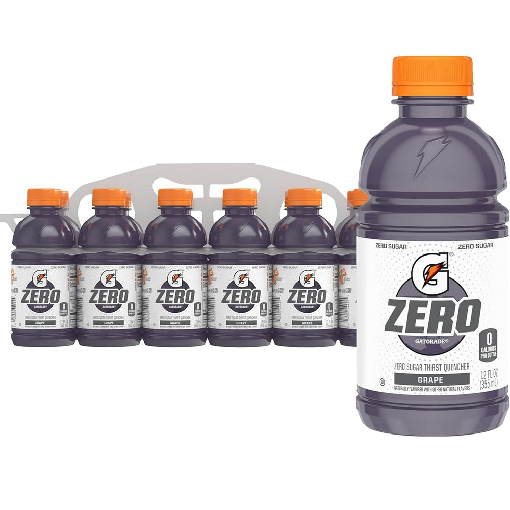 Gatorade Grape Zero Sugar · Bebida · 12 pzas de 355 ml