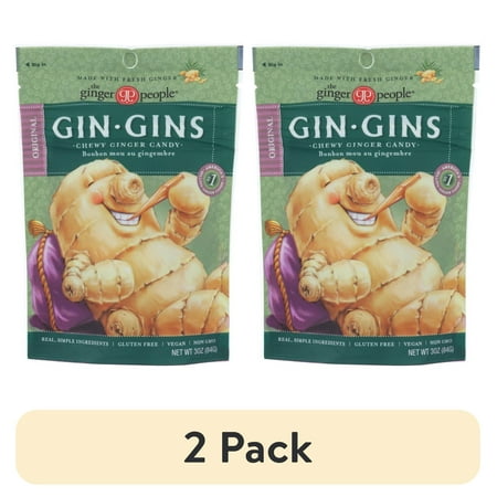 The Ginger People Gin Gins Original Ginger · Gomitas · 2 pack de 85 g