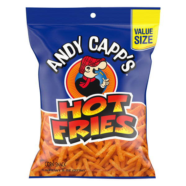 Andy Capp's Big Bag Hot Fries Corn & Potato · Papas · 227 g · bolsa