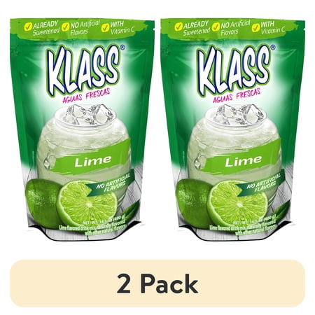 Klass Aguas Frescas Lemonade · Polvo para agua · 2 pack de 451 g