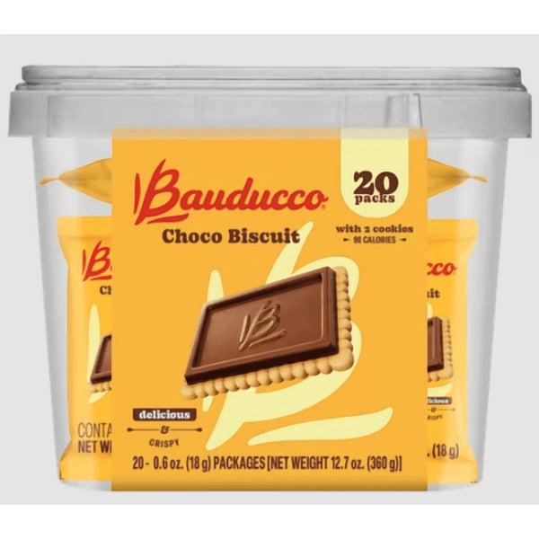 Bauducco Choco Biscuit with Chocolate Filling · Galletas · 20 pack