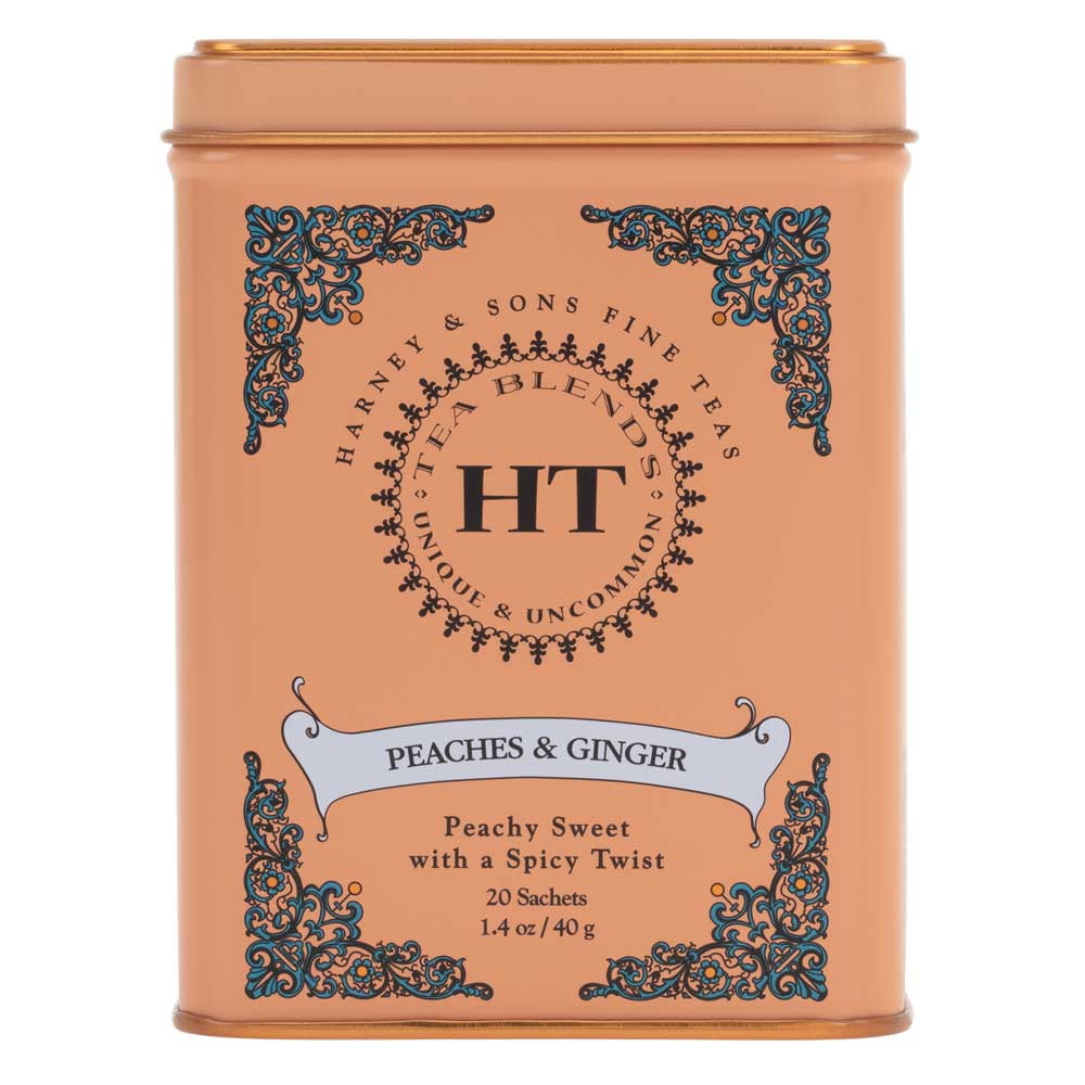 Harney & Sons Peaches & Ginger Black Tea 20 Sachet · Té · lata