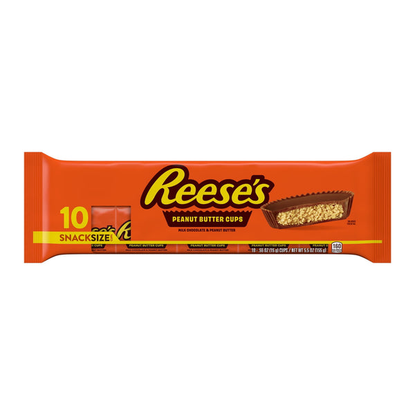 Reese's Milk Chocolate Peanut Butter Cups . · Caramelos · 10 pzas · 1.56 kg · tamaño snack