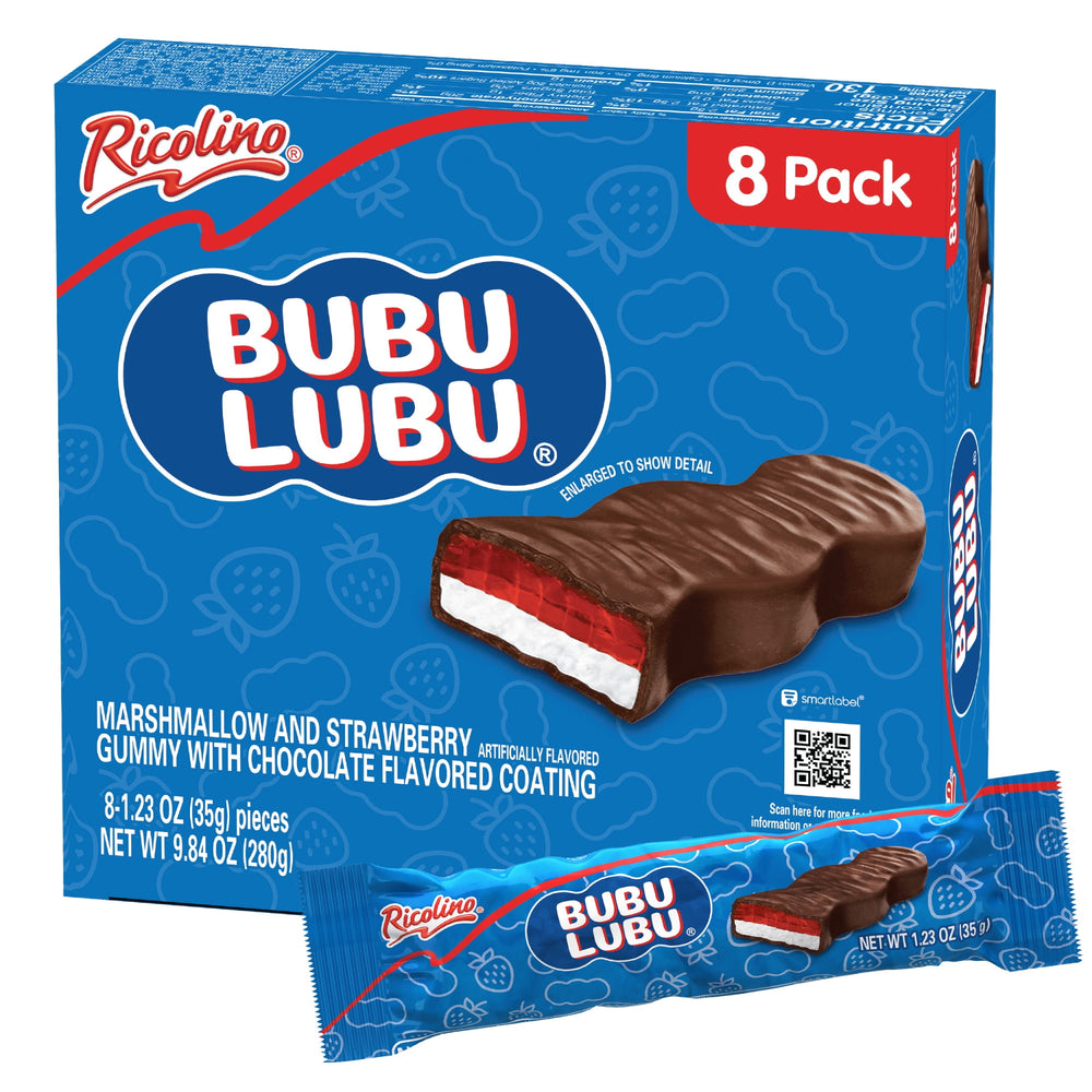 Ricolino Bubulubu Chocolate Strawberry Gummy · Gomitas · 8 pzas