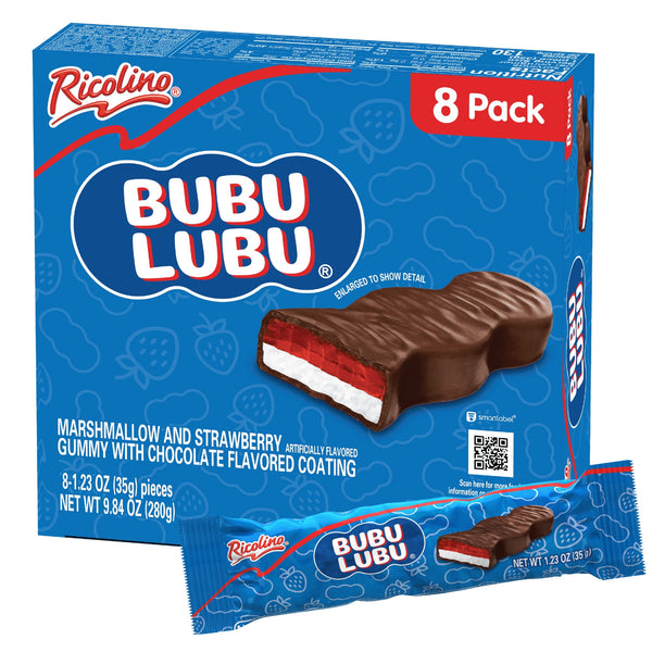 Ricolino Bubulubu Chocolate Strawberry Gummy · Gomitas · 8 pzas
