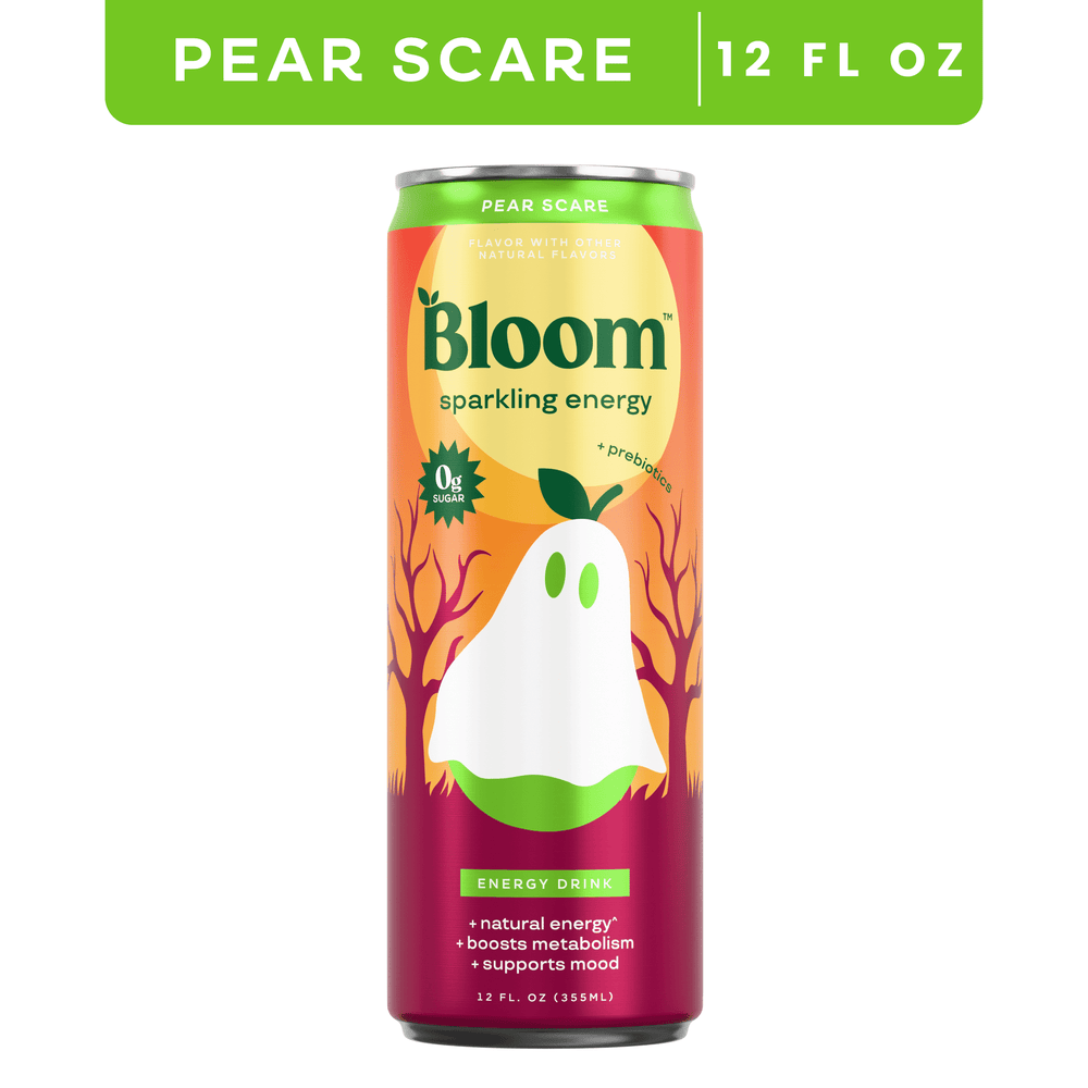 Bloom Sparkling Energy Pear Scare · Bebida energética · 355 ml