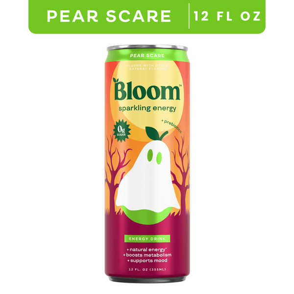 Bloom Sparkling Energy Pear Scare · Bebida energética · 355 ml