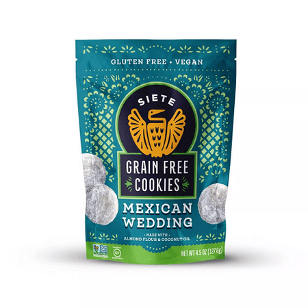 Siete Family Foods Mexican Wedding · Galletas · 2 pack de 128 g