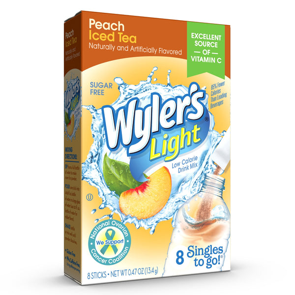 Wyler's Light Peach Sugar-Free · Polvo para agua · 8 pzas