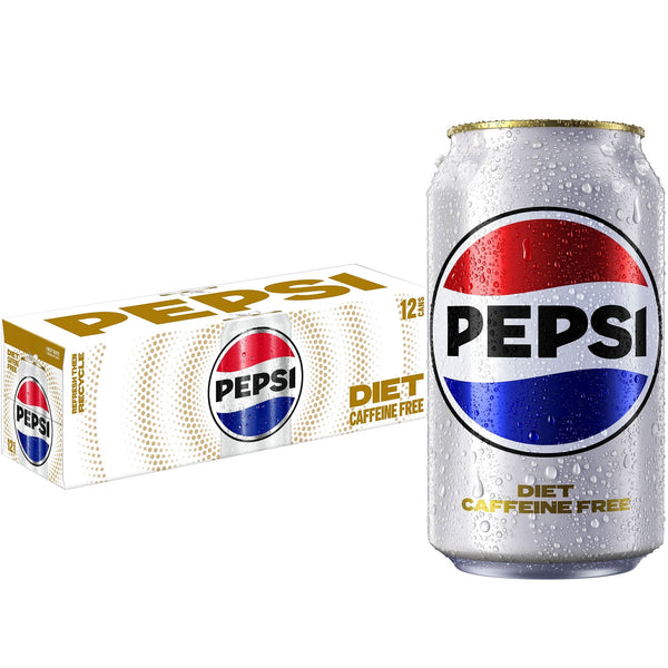 Diet Pepsi Cola Caffeine Free · Refresco · 12 latas de 355 ml