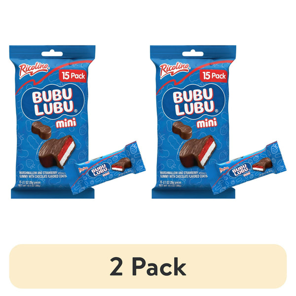 Ricolino Bubulubu Mini Chocolate Strawberry Gummy · Gomitas · 2 pack