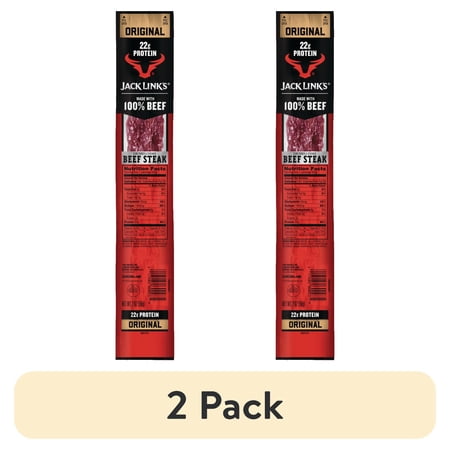 Jack Link’s Original Beef Steak % Beef · Carne seca · 2 pack de 23 g