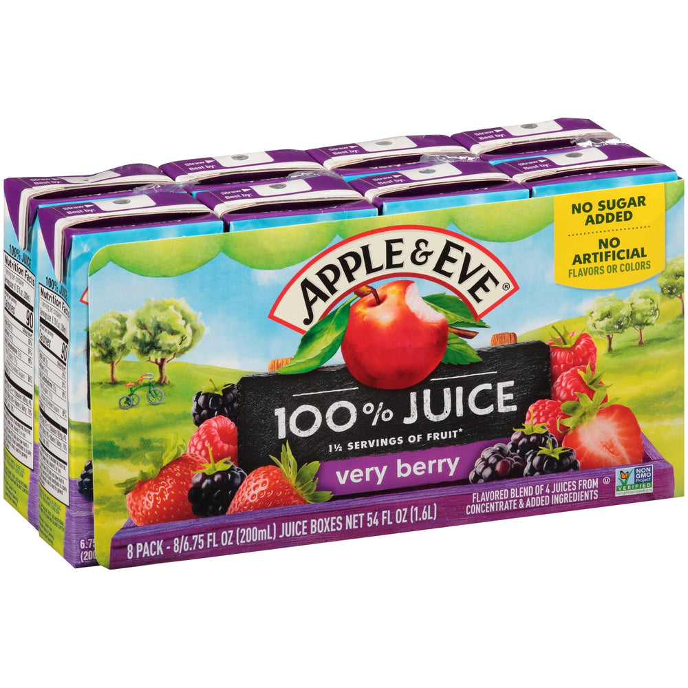 Apple & Eve 100% Berry Juice · Bebida · 8 pzas de 200 ml