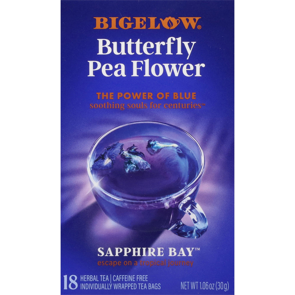 Bigelow Butterfly Pea Flower Sapphire Bay Herbal Tea · Té · 18 pzas