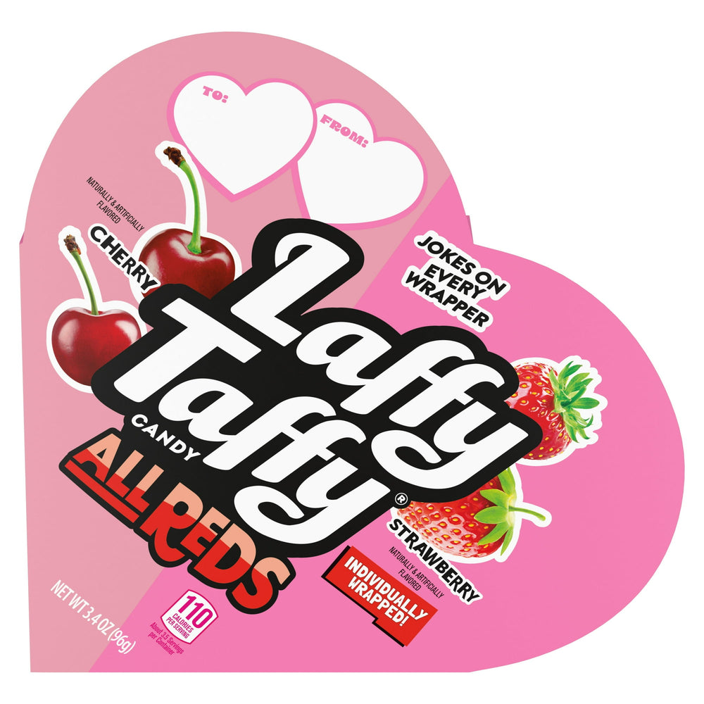 Laffy Taffy Valentines All Reds Heart Shaped · Caramelos · 96 g · caja