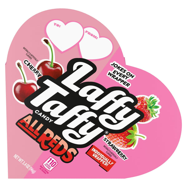 Laffy Taffy Valentines All Reds Heart Shaped · Caramelos · 96 g · caja