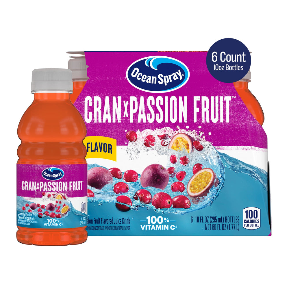 Ocean Spray® Cran Passion Fruit – · Bebida · 6 botellas de 283 g