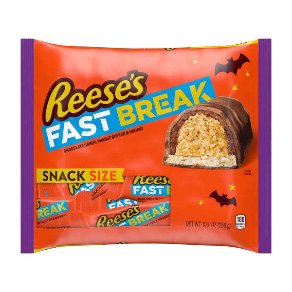 Reese's Fast Break Chocolate Peanut Butter and Nougat · Caramelos · 286 g · bolsa · tamaño snack