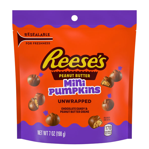 Reese's Unwrapped Chocolate Peanut Butter Creme Mini · Caramelos · 198 g · bolsa