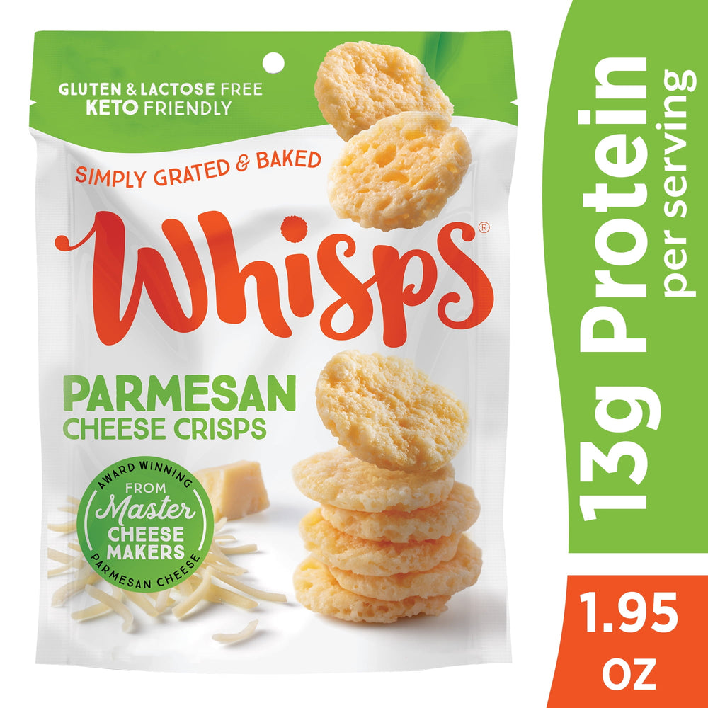 Whisps Parmesan Cheese Crisps 100% Real Cheese · Galletas saladas · 55 g