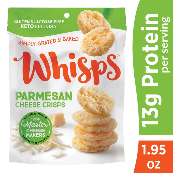 Whisps Parmesan Cheese Crisps 100% Real Cheese · Galletas saladas · 55 g