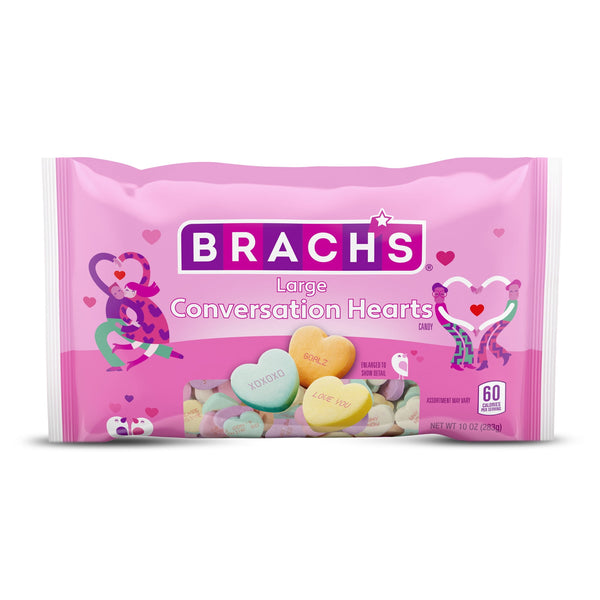 Brach's Large Conversation Hearts · Caramelos · 283 g · bolsa
