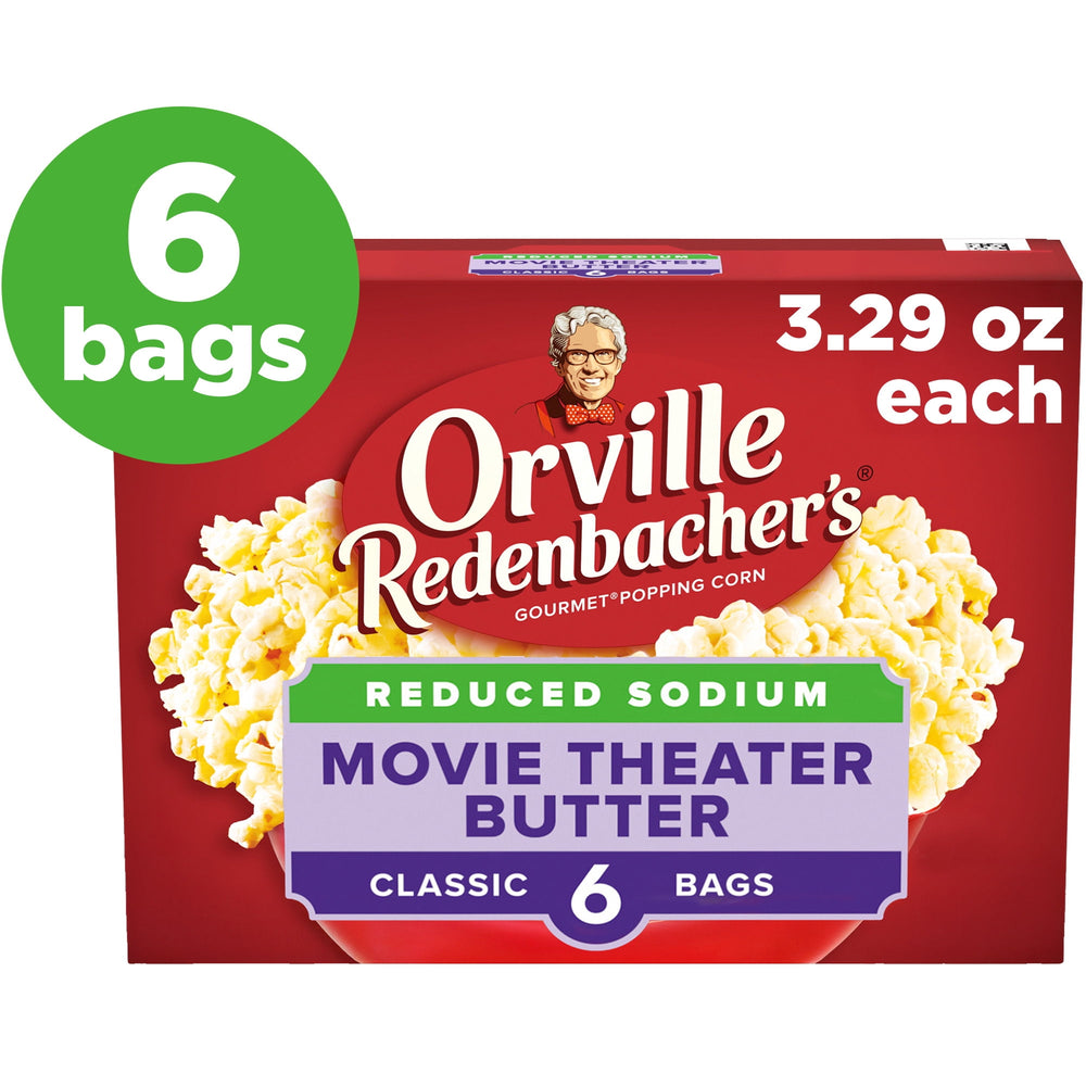 Orville Redenbacher’s Reduced Sodium Movie Theater Butter · Palomitas · 6 pzas de 560 g