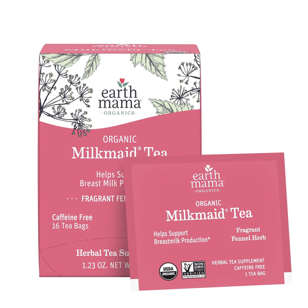 Earth Mama Organic Milkmaid Lactation Tea Herbal Tea · Té · 16 pzas