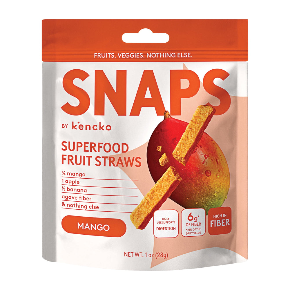 Kencko Mango Snaps Superfood Fruit Straws · Gomitas · 28 g · bolsa