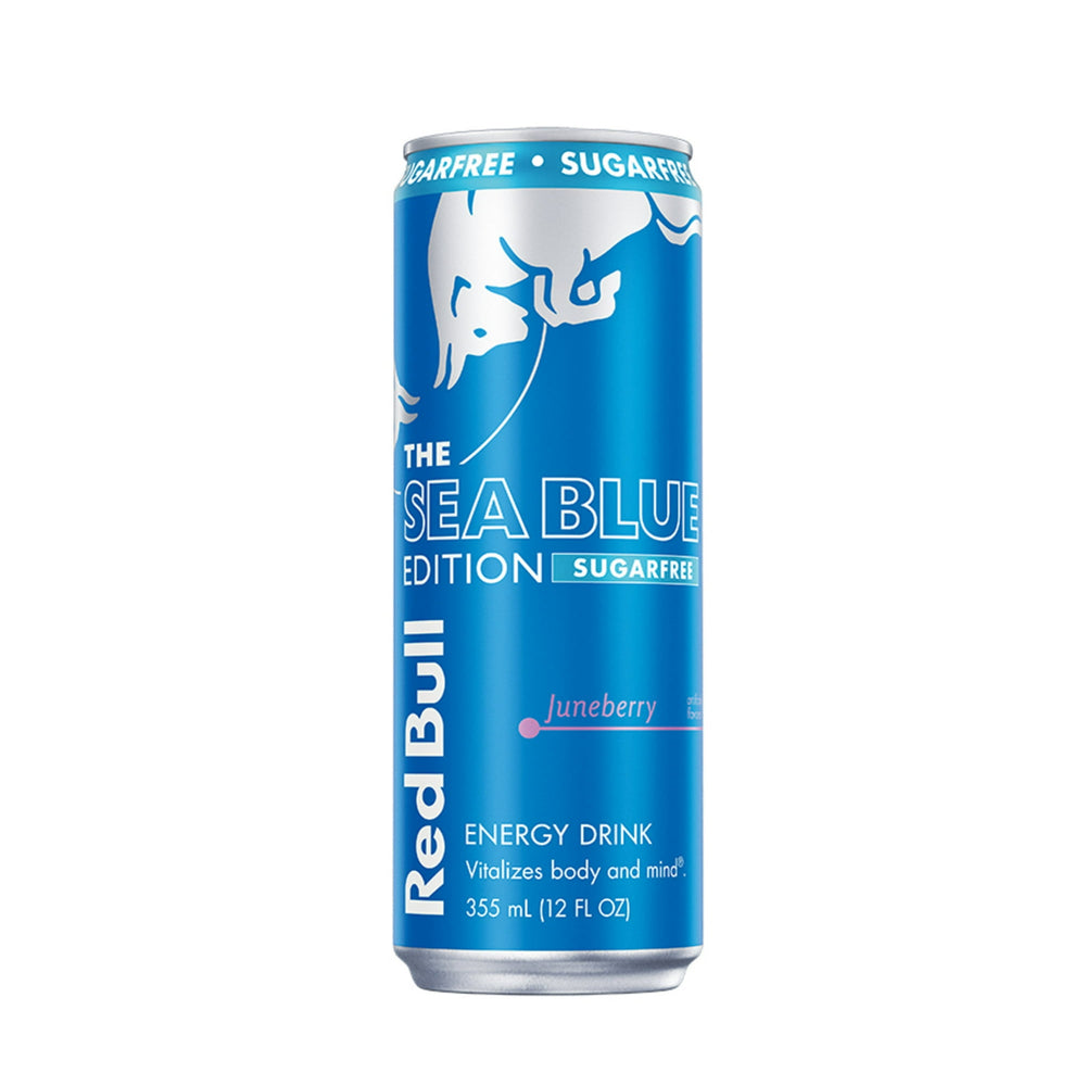 Red Bull Sea Blue Edition Sugarfree Juneberry · Bebida energética · 355 ml · lata