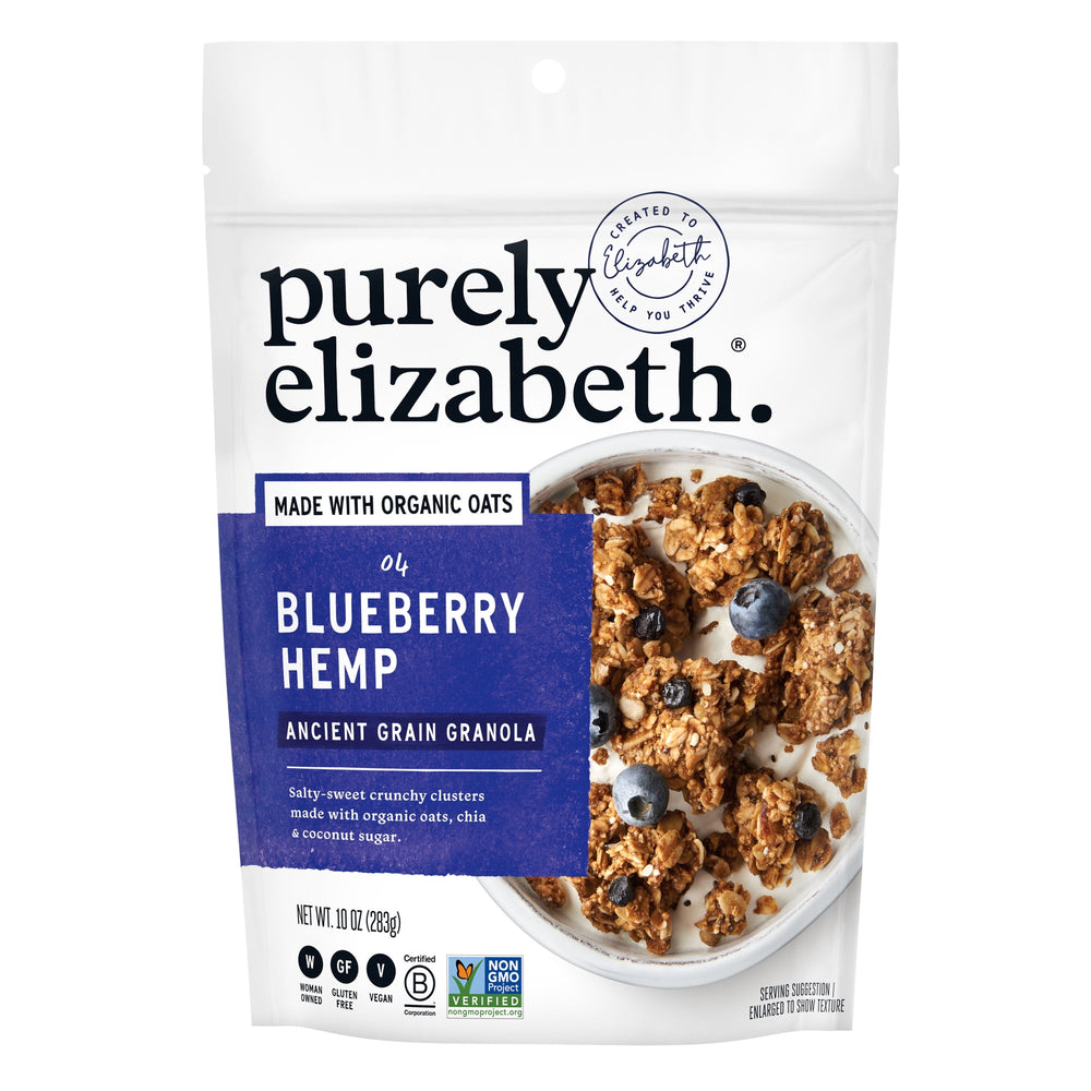 Purely Elizabeth Blueberry Hemp Ancient Grain · Granola · 283 g · bolsa