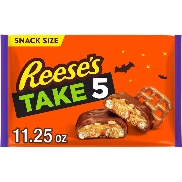 Reese's Take 5 Pretzel Peanut and Chocolate Halloween · Pretzels · 319 g · bolsa · tamaño snack