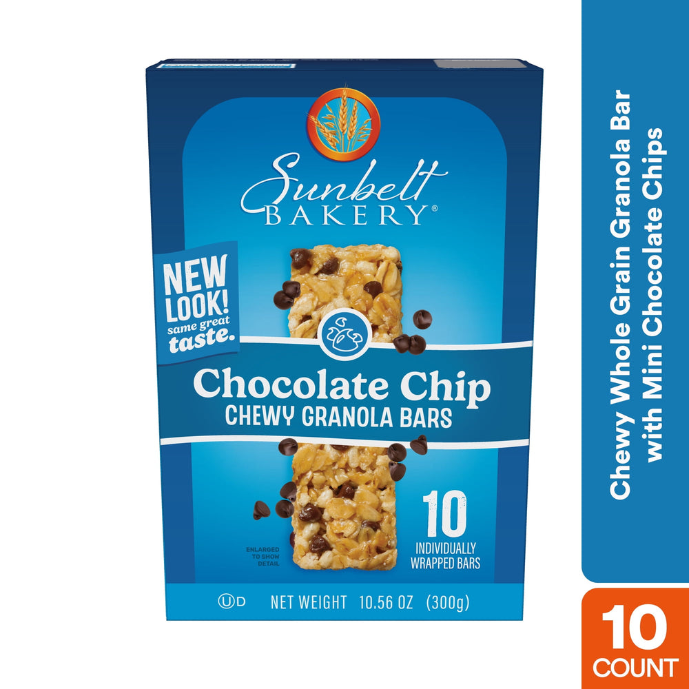 Sunbelt Bakery Family Pack Chocolate Chip · Barras · 10 pzas