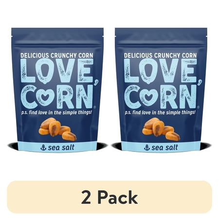 LOVE CORN: Sea Salt sin gluten · Frituras · 2 pack de 113 g