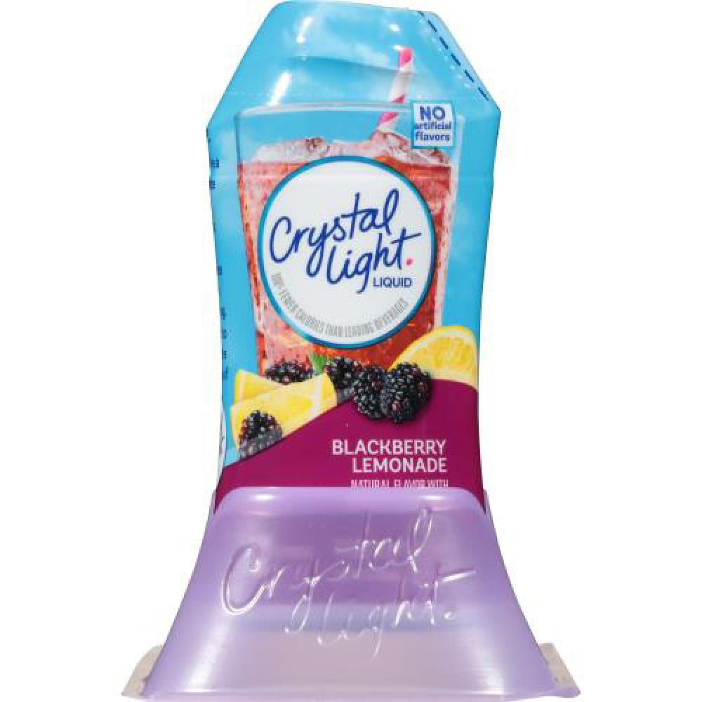 Crystal Light Liquid Blackberry Lemonade Naturally · Polvo para agua · 48 ml · botella