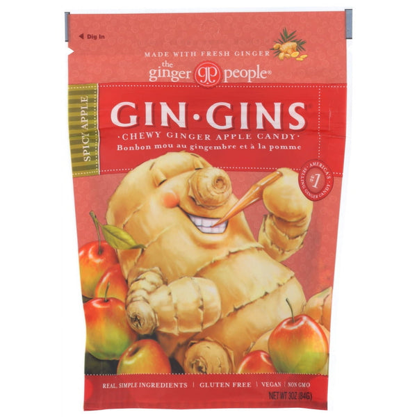 The Ginger People Gin Gins Spicy Apple Ginger · Gomitas · 85 g