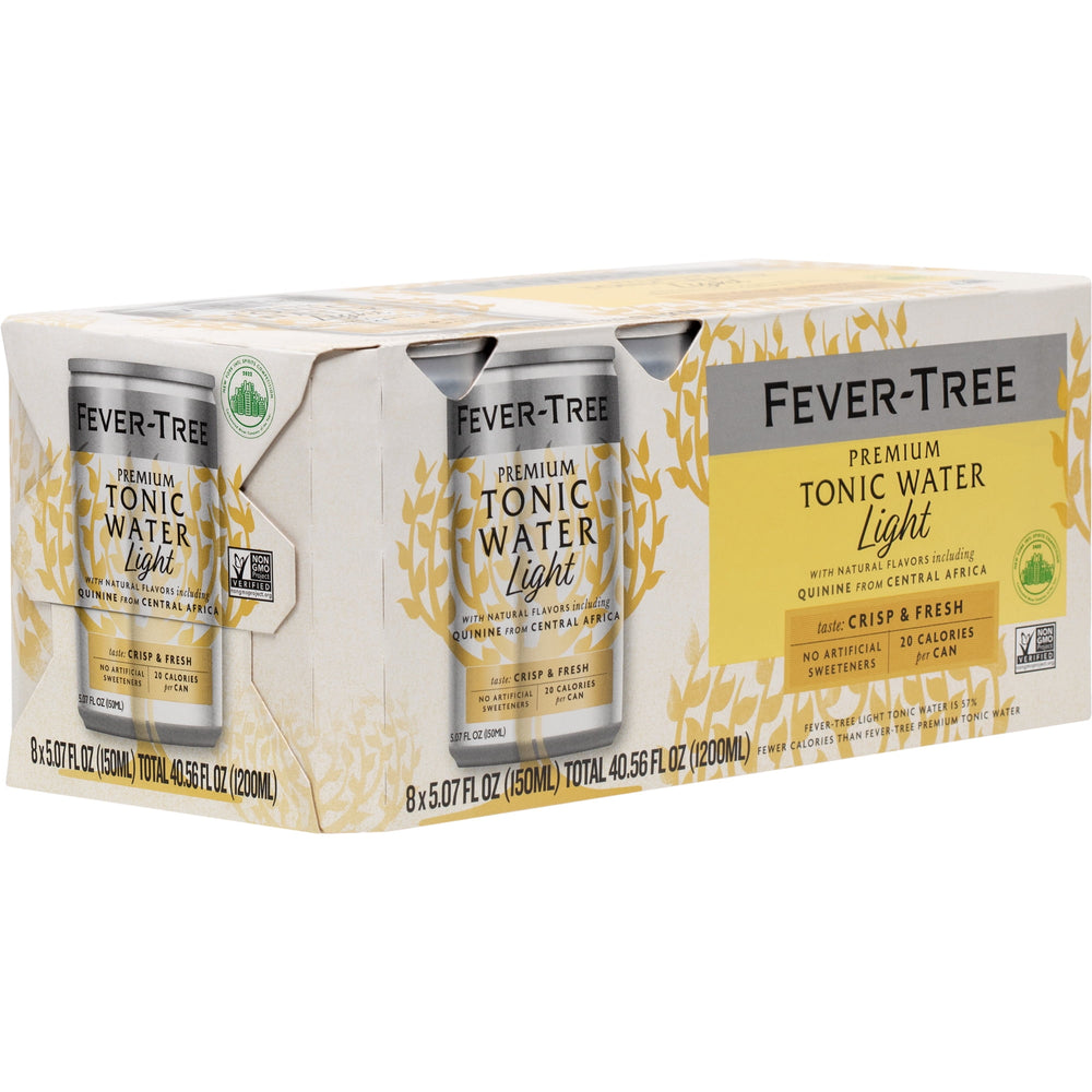 Fever-Tree Light Premium Tonic · Bebida · 8 latas de 150 ml