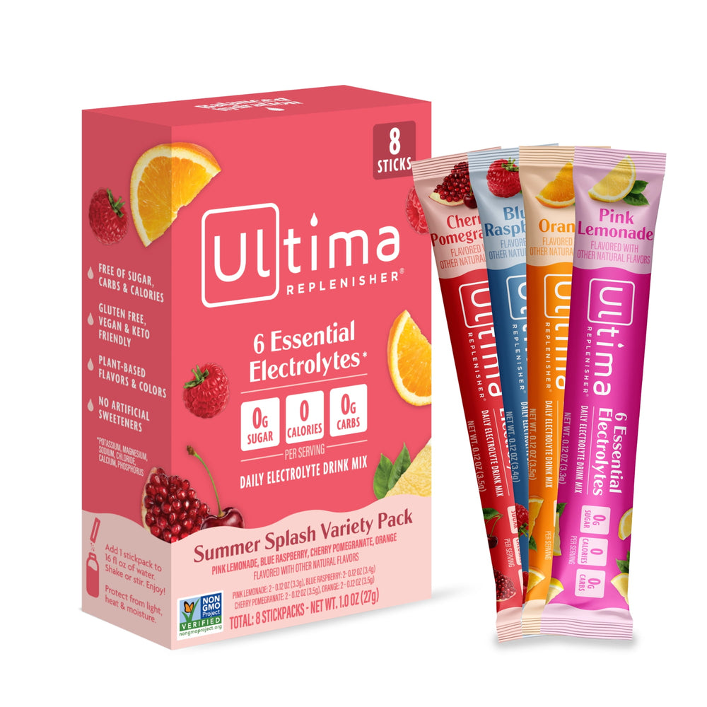 Ultima Replenisher Packets Sugar Free Summer Splash · Polvo para agua · 8 pzas
