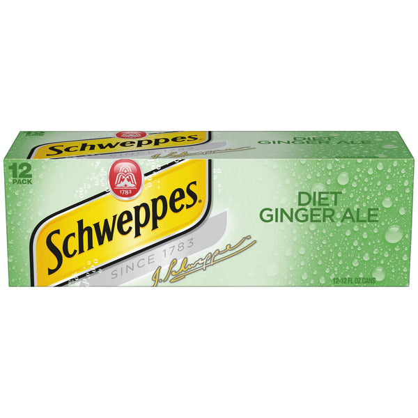 Schweppes Ginger Ale Caffeine Free Zero Sugar · Refresco · 12 latas de 355 ml