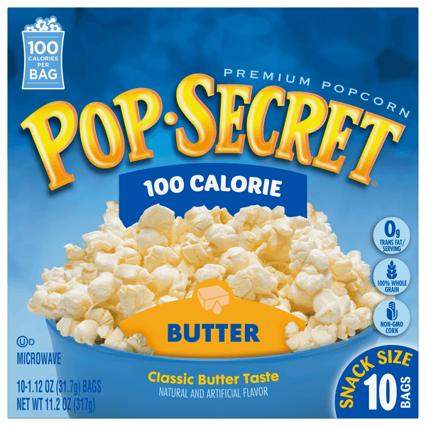 Pop Secret 100 Calorie Butter · Palomitas · 10 pzas de 32 g